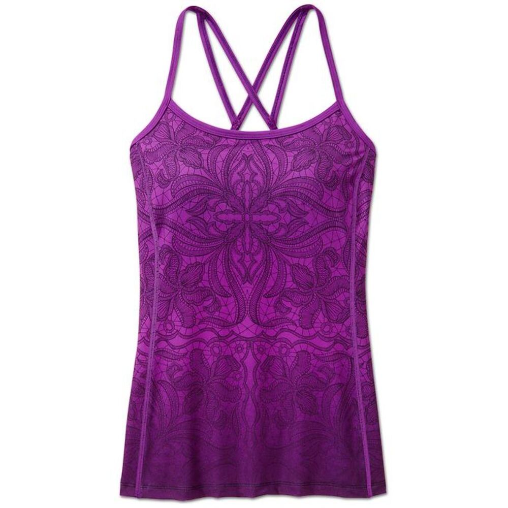 Athleta Women's Purple Paisley Print Harmonious Yoga Tank Small